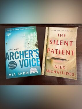 Set of 2 Mystery Paperback Books 
Archer’s Voice and 
The Silent Patient